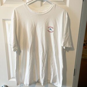 XL Pail-EO-Diet Tommy Bahama White Crew Neck Short Sleeve Tee